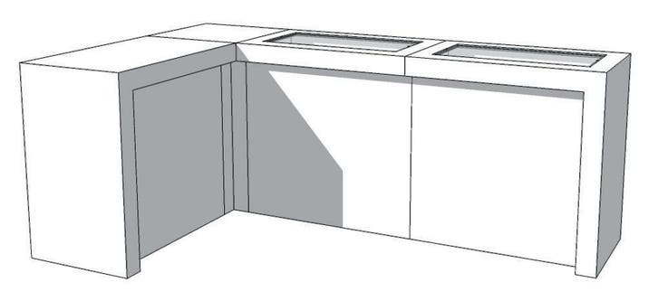 *TIP* U-Frame Thin C-PUT-018-COMP Toonbank, Zakelijke goederen, Kantoor en Winkelinrichting | Winkel en Inventaris, Ophalen of Verzenden