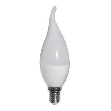 LED Kaarslamp met tip E14 6W 220V - Exclusief stekker, Verzenden, Nieuw, E14 (klein)