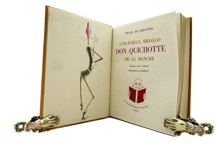 Miguel de Cervantes & Louis Viardot / Dubout - LIngénieux, Antiquités & Art, Antiquités | Livres & Manuscrits