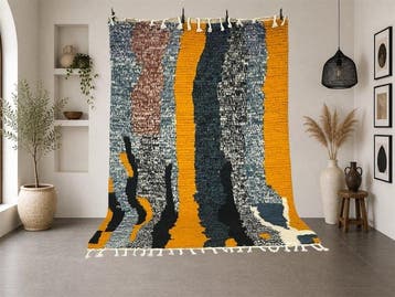 Berber, Handgemaakt Marokkaans tapijt – Dikke textuur –, Huis en Inrichting, Stoffering | Tapijten en Vloerkleden, Nieuw