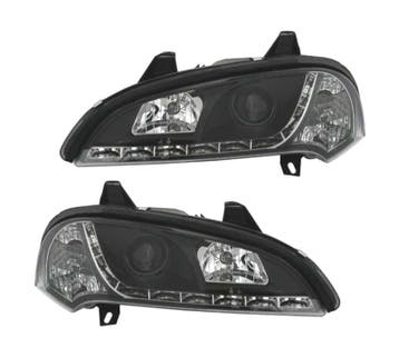 PHARES POUR OPEL TIGRA 95-03 DAYLIGHT LED FOND NOIR, Verzenden
