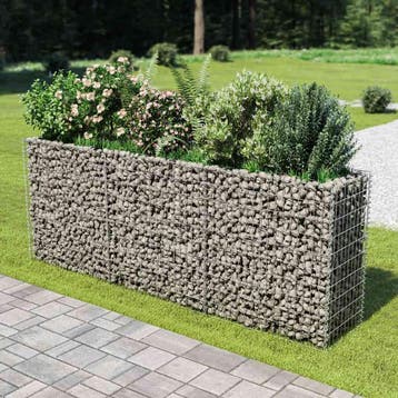 vidaXL Gabion plantenbak verhoogd 270x50x100 cm, Verzenden