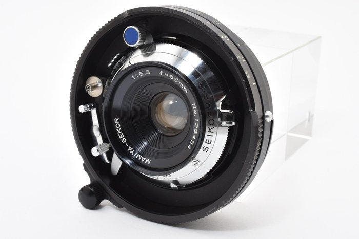 Mamiya Sekor 6.3/65mm Lens Blue Dot Telelens, Audio, Tv en Foto, Fotocamera's Analoog