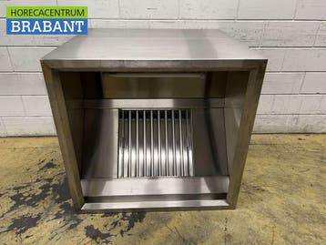 RVS Afzuigkap Dampkap met lamellen filters 100 x 95 cm Doos, Ophalen of Verzenden, Nieuw