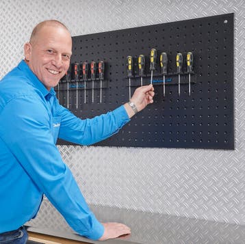 Datona Gatenbordhouder voor schroevendraaiers - 2 stuks -, Doe-het-zelf en Bouw, Gereedschap | Handgereedschap, Ophalen of Verzenden