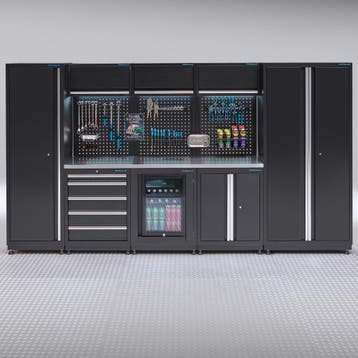 Datona Werkplaatsinrichting PREMIUM RVS werkblad met, Doe-het-zelf en Bouw, Ophalen of Verzenden, Nieuw