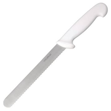Broodmes | RVS | Wit (Kaas & Brood) | Lengte 335mm Hygiplas, Verzenden, Nieuw in verpakking