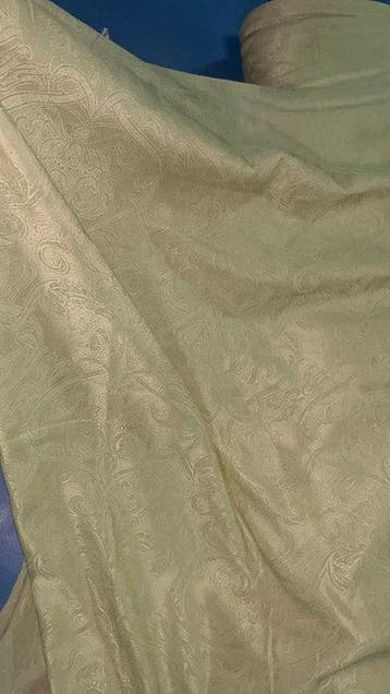 Damastweefsel Ivoor Dauw - Textiel - 570 cm - 320 cm