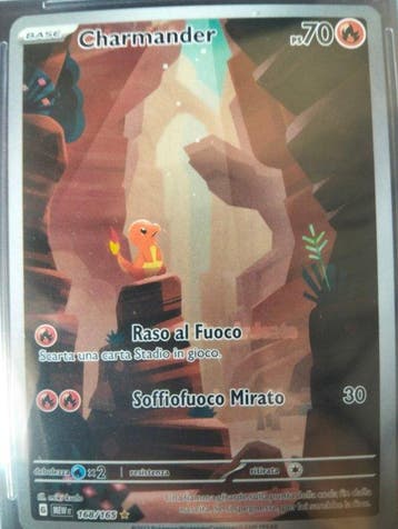Pokémon - 1 Graded card - Charmander 168/163 Illustration, Hobby en Vrije tijd, Verzamelkaartspellen | Pokémon, Nieuw