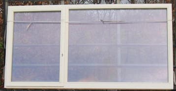 houten raam , chassis , kozijn , venster 275 x 143 wit, Nieuw, Ophalen of Verzenden, Inclusief glas, 75 tot 150 cm