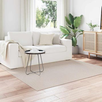 vidaXL Vloerkleden Vierkant FARO Crème 200 x 200 cm, Verzenden
