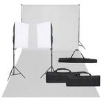 vidaXL Fotostudioset met verlichtingsset en achtergrond, Audio, Tv en Foto, Fotografie | Fotostudio en Toebehoren, Verzenden, Nieuw