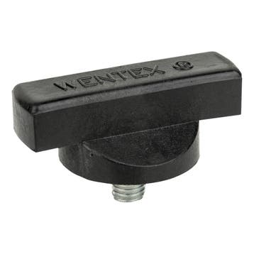 WENTEX® Rotary Knob for Drape Support M10 x 12 mm - zwart, Verzenden, Nieuw