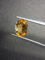 Natural Citrine Gemstone – Faceted Oval Cut 6x8 mm Yellow |, Verzenden