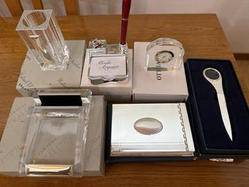 Ottaviani - Bureauset (6) - Verzilverd, Glas