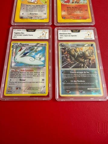 Pokémon - 4 Graded card - Togepi, Goupix