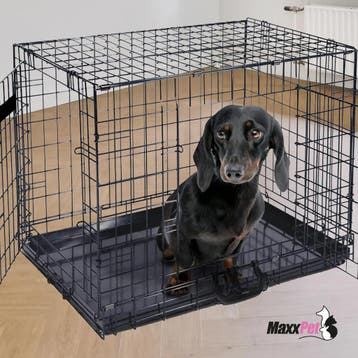 MaxxPet Hondenbench opvouwbaar 107x70x78cm (Hondenbenches), Dieren en Toebehoren, Hondenbenches, Ophalen of Verzenden, Nieuw