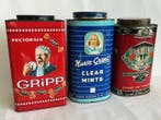 Grote Blikken vintage containers / dozen met prachtige