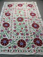 Suzane Rug - Kelim - 205 cm - 145 cm - Bank, Tafel, Muur,, Huis en Inrichting, Nieuw