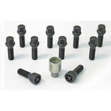 H&R Wielboutenset konisch M14x1.50 - Lengte 50mm - Zwart - 1, Auto-onderdelen, Verzenden, Nieuw