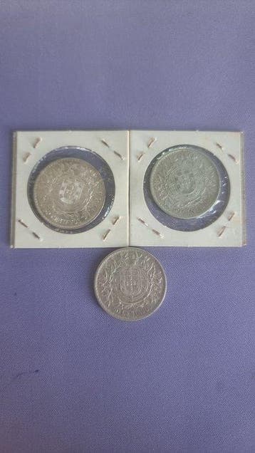 Portugal. Republic. 50 centavos 1912 x2, 1916 x1 (3 moedas)