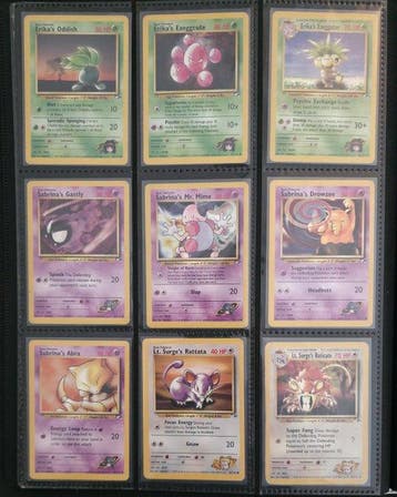 Pokémon - 70 Card - WOTC - Gym Heroes, Gym Challenge, Team, Nieuw