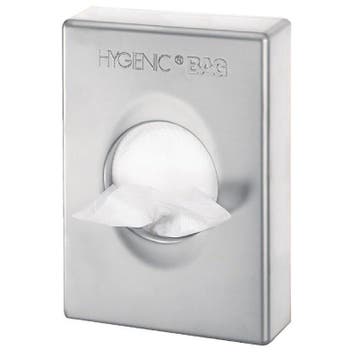 Hygiënezakjes-Dispenser | Verchroomd RVS | 98x25x136(h)mm, Verzenden, Nieuw in verpakking