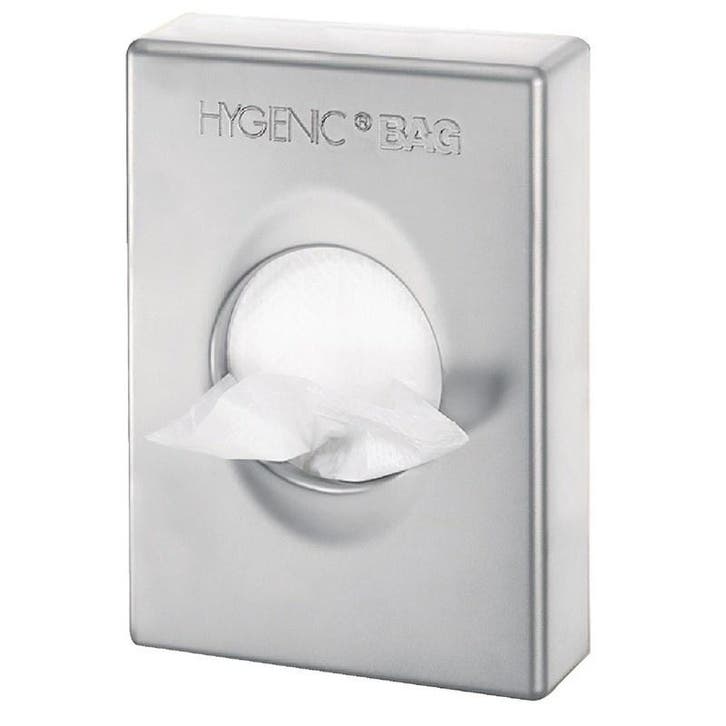 Hygiënezakjes-Dispenser | Verchroomd RVS | 98x25x136(h)mm, Zakelijke goederen, Horeca | Keukenapparatuur, Nieuw in verpakking