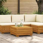vidaXL Tuin Bijzettafel Massief Acacia Hout Bruin 60 x 60 x, Tuin en Terras, Verzenden, Nieuw