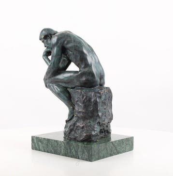 Beeld, Exclusief Sculptuur van “De Denker” 37.5 cm / 11.2 kg, Antiek en Kunst
