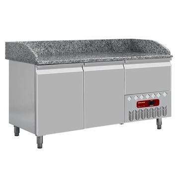 Pizzawerkbank | 270L | 2 Deuren + 1 Lade (EN600x400) |, Verzenden