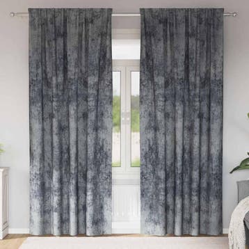 vidaXL Velvet Gordijnen 2 pcs Zilvergrijs 260 x 140 cm, Huis en Inrichting, Verzenden, Nieuw