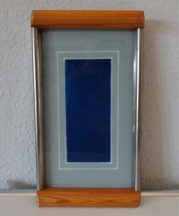Plat - Bois, Verre - Plateau en verre, Antiquités & Art