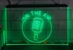 Studio microfoon neon bord lamp LED verlichting reclame lich, Huis en Inrichting, Verzenden, Nieuw