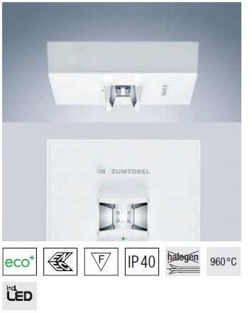 Plafondopbouw Zumtobel Resclite Escape AD NT1 WH 182723, Ophalen of Verzenden, Nieuw