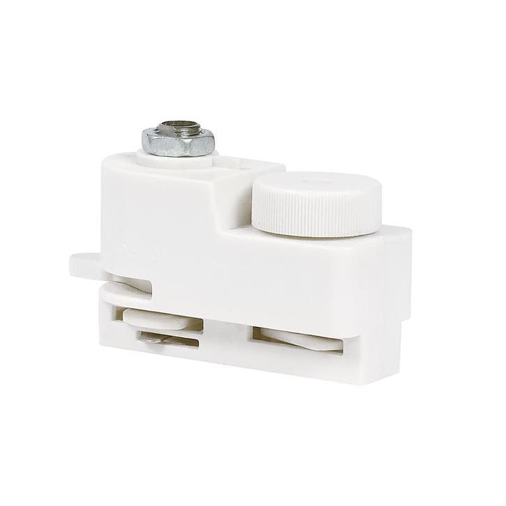 Luxar Witte Pendeladapter voor 1-Fase Rail, Maison & Meubles, Lampes | Plafonniers, Envoi