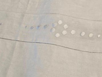 Drap de lit (3) - 270 cm - 230 cm - anciens trousseaux