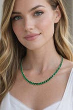 Halsketting - 18 karaat Geel goud - 18.64ct. tw. Smaragd, Nieuw