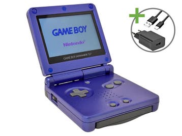 Gameboy Advance SP Blue - USB-C & IPS V5, Verzenden