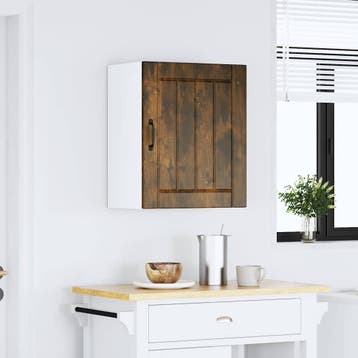 vidaXL Keukenbovenkast Lucca bewerkt hout gerookt, Verzenden