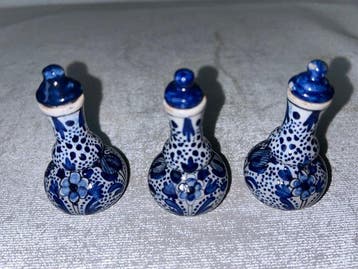 Delft circa 1780-1820 onbekende fabriek - Vase (3) - Vases, Antiek en Kunst