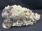 Kwarts met chalcopyriet en sphaleriet Exemplaar - Hoogte:, Verzamelen, Mineralen en Fossielen