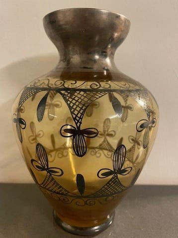 Vase - Verre - ambrato-Liberty/Art Deco