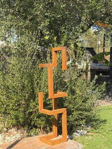 Ana Lucia B.M - Sculpture Corten - XL - No Reserve