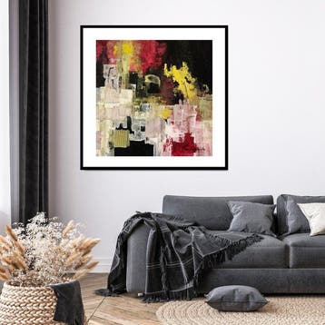 Dam Domido - Abstraction énergisante - 80 x 80 cm