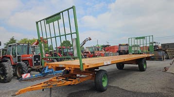 Platte wagen DANGREVILLE 10m, Ophalen, Veehouderij, Transport