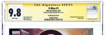 X-Men #1 - CGC 9.8 Signed by Gerry Dugan Liefeld variant, Nieuw