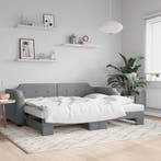 vidaXL Slaapbank met onderschuifbed 90x200 cm stof, Verzenden, Nieuw