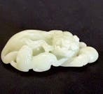 Jade-beeldhouwwerk, groot formaat! - Nefriet Jade - China -