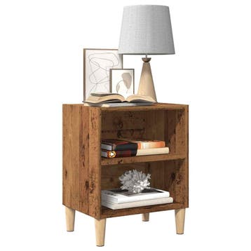 vidaXL Nachtkastjes 2 st 40x30x50 cm bewerkt hout oud, Verzenden, Nieuw